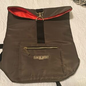 Jean Paul gaultier olive green backpack